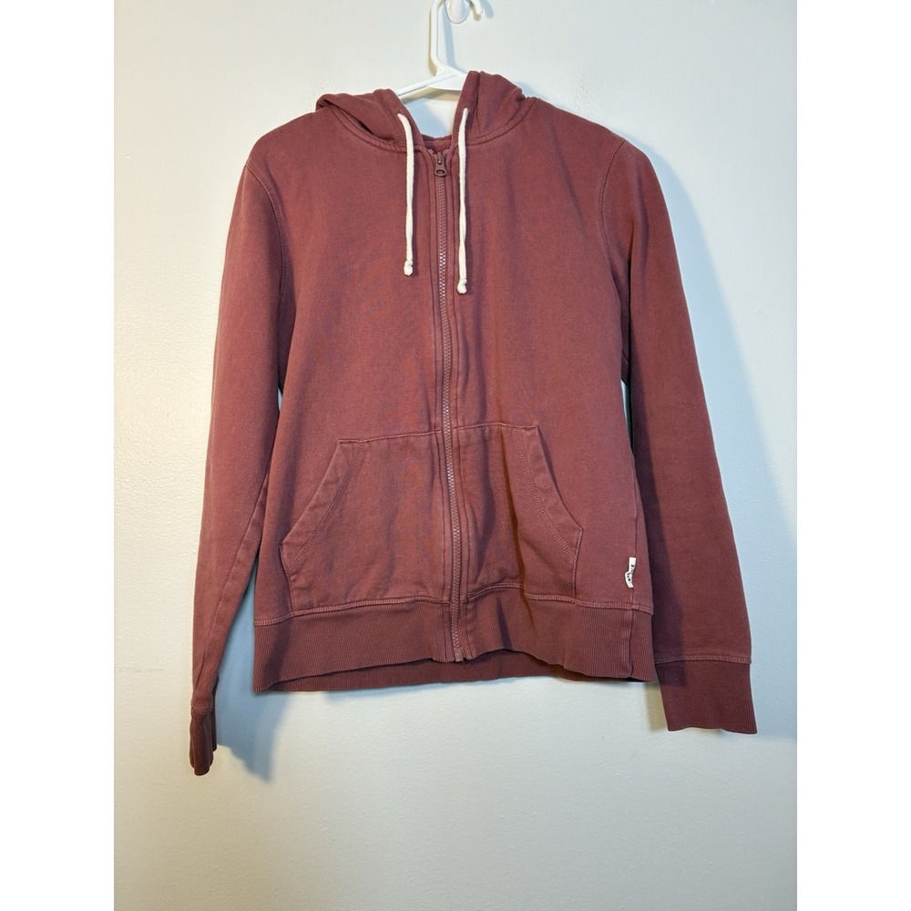Pact Women's Zip-Up Hoodie in Dusty Rose